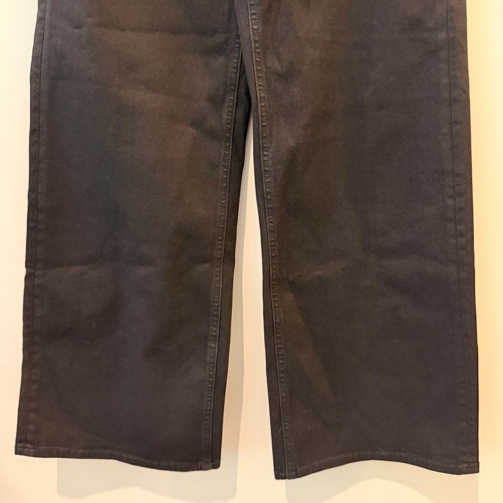 Quince Bella Stretch Wide Leg Jeans Denim Date Trip Vaca Black 26 Regular NWT - Picture 7 of 13